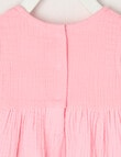 Teeny Weeny Cheese Cloth Tiered Dress, Pink product photo View 02 S