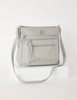 Boston + Bailey Zips Shoulder Bag, Grey product photo