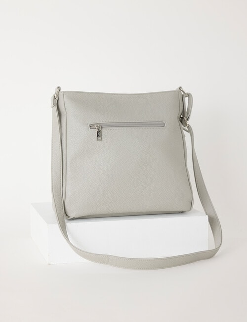 Boston + Bailey Zips Shoulder Bag, Grey product photo View 02 L