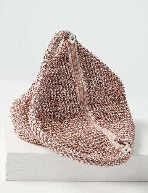 Whistle Accessories Wrist Handle Sparkle Bag, Champagne product photo View 04 L