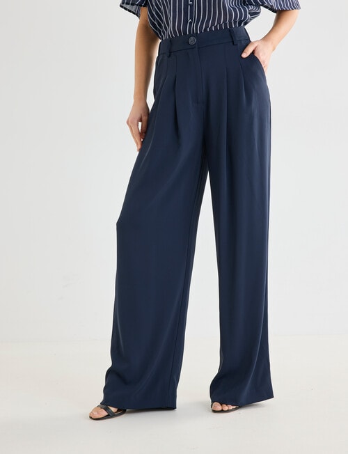 Whistle Fashion Straight Leg Pant, Midnight product photo