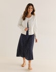 Whistle Denim Crop Jacket, White product photo View 03 S