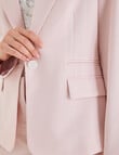 Whistle Single Breasted Blazer, Blush Pink product photo View 05 S