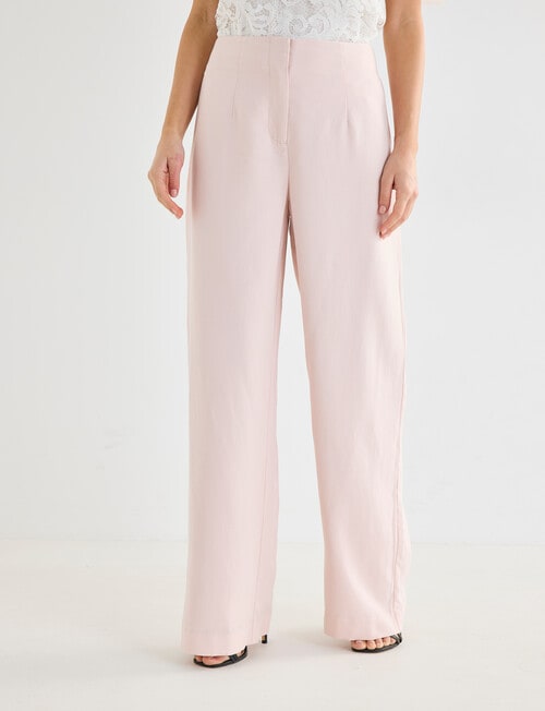 Whistle Wide Leg Fashion Pant, Blush Pink product photo