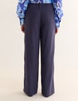 State of play Oriana Linen Blend Pant, Deep Blue product photo View 02 S