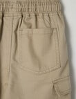Mac & Ellie Woven Cargo Shorts, Stone product photo View 03 S