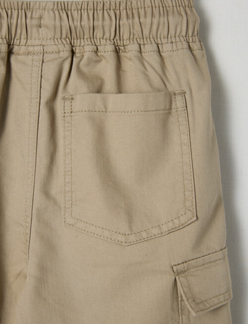 Mac & Ellie Woven Cargo Shorts, Stone product photo View 03 L