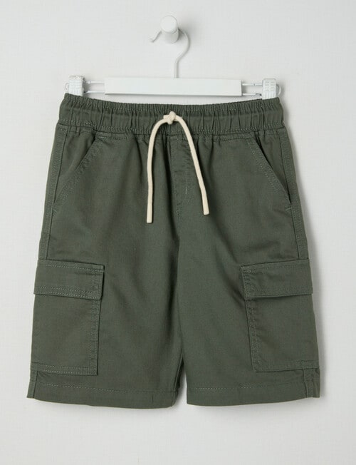 Mac & Ellie Woven Cargo Shorts, Olive product photo