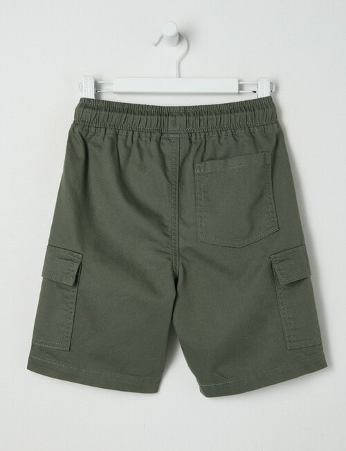 Mac & Ellie Woven Cargo Shorts, Olive product photo View 02 L
