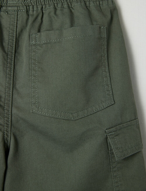 Mac & Ellie Woven Cargo Shorts, Olive product photo View 03 L