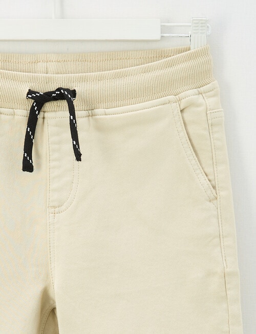 No Issue Rib Waist Short, Stone product photo View 02 L