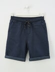 No Issue Rib Waist Short, Navy product photo