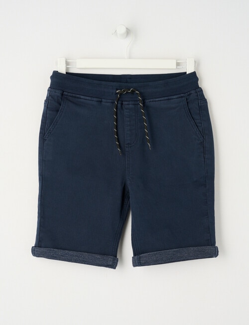 No Issue Rib Waist Short, Navy product photo