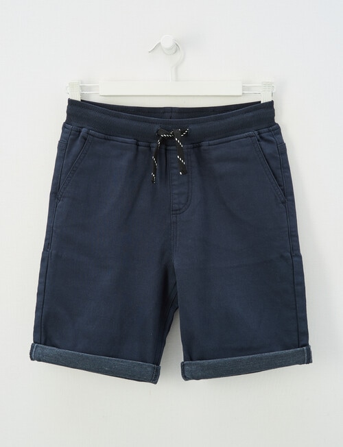 No Issue Rib Waist Short, Navy product photo