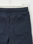 No Issue Rib Waist Short, Navy product photo View 04 S