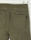 No Issue Rib Waist Short, Khaki product photo View 02 S