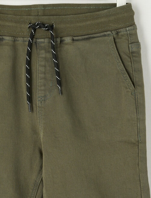 No Issue Rib Waist Short, Khaki product photo View 03 L