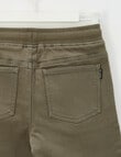 No Issue Rib Waist Short, Khaki product photo View 04 S