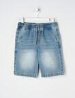 Mac & Ellie Pull On Denim Jort, Blue product photo