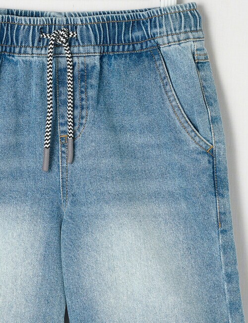 Mac & Ellie Pull On Denim Jort, Blue product photo View 03 L