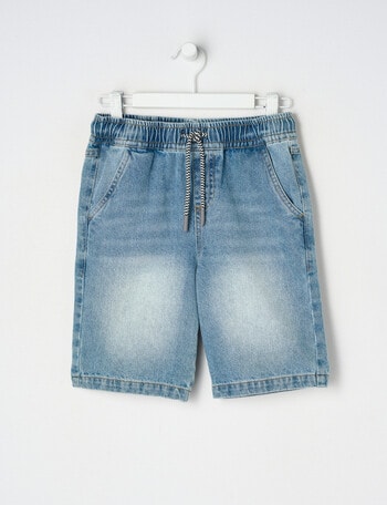 Mac & Ellie Pull On Denim Jort, Blue product photo