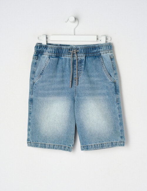 Mac & Ellie Pull On Denim Jort, Blue product photo