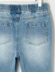 Mac & Ellie Pull On Denim Jort, Blue product photo View 02 S