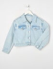 Switch Boxy Denim Jacket, Cali Blue product photo