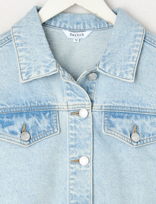 Switch Boxy Denim Jacket, Cali Blue product photo View 02 L