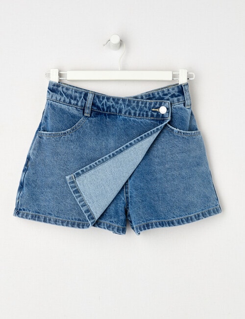 Switch Denim Skort, Malibu Blue product photo View 02 L