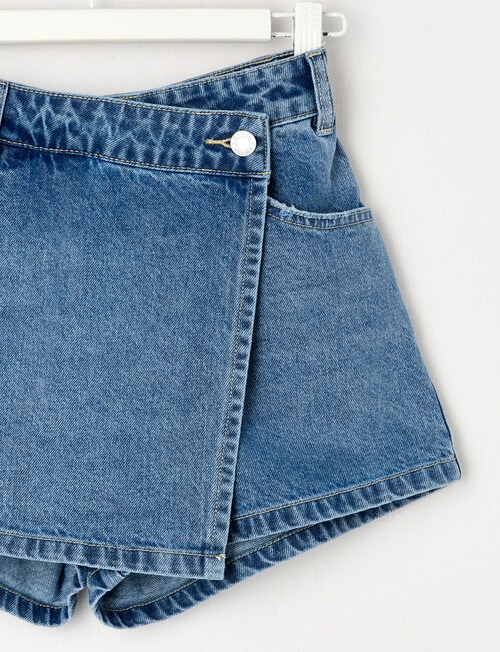 Switch Denim Skort, Malibu Blue product photo View 03 L