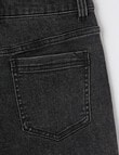 Switch Rose High Rise Classic Stretch Denim Shorts, Washed Black product photo View 02 S