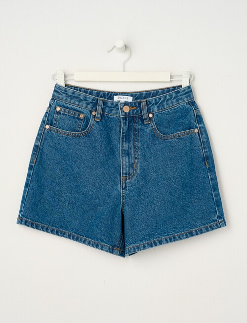 Switch Olivia, Aline Denim High Rise Short, Bondi Blue product photo