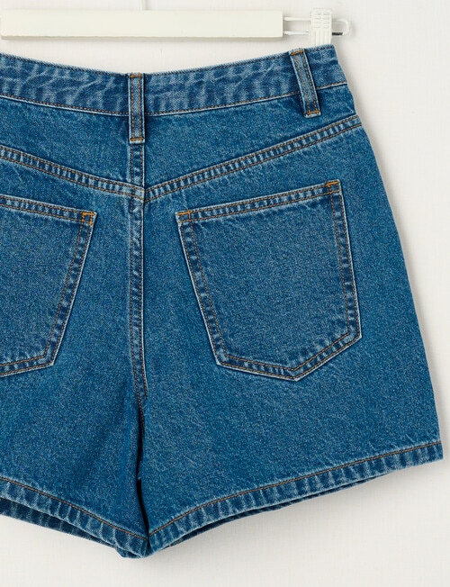 Switch Olivia, Aline Denim High Rise Short, Bondi Blue product photo View 02 L