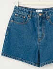 Switch Olivia, Aline Denim High Rise Short, Bondi Blue product photo View 03 S