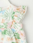 Teeny Weeny Floral Cotton Voile Dress, Pink & Green product photo View 02 S