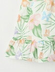 Teeny Weeny Floral Cotton Voile Dress, Pink & Green product photo View 03 S
