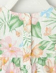 Teeny Weeny Floral Cotton Voile Dress, Pink & Green product photo View 04 S
