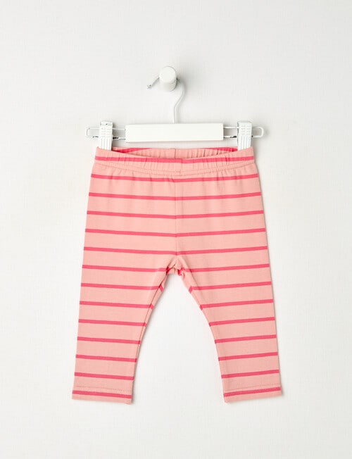 Teeny Weeny Play Time Stripe Leggings, Necterine product photo