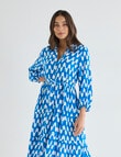 Whistle V-Neck Tiered Dress, Blue Wave product photo