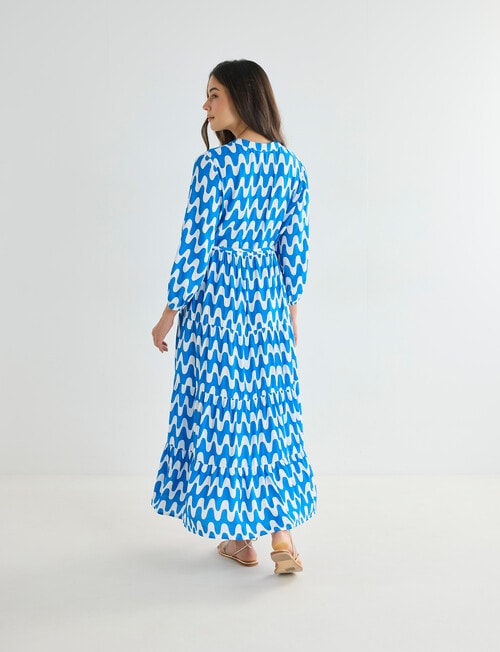 Whistle V-Neck Tiered Dress, Blue Wave product photo View 02 L