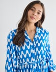 Whistle V-Neck Tiered Dress, Blue Wave product photo View 05 S
