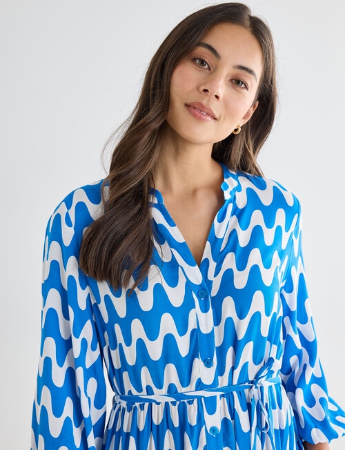 Whistle V-Neck Tiered Dress, Blue Wave product photo View 05 L