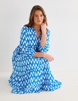 Whistle V-Neck Tiered Dress, Blue Wave product photo View 13 S
