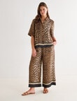 Whistle Tie Waist Printed Culotte Pants, Animal Print product photo View 13 S