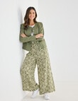 Whistle Denim Crop Jacket, Sage product photo View 03 S