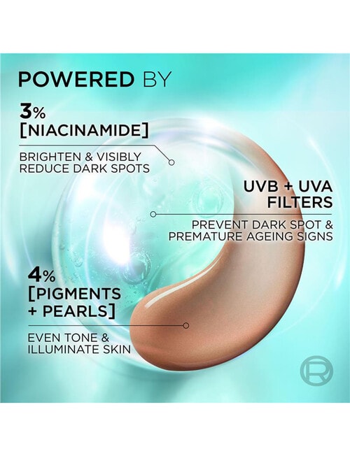 L'Oreal Paris Bright Reveal Tinted Daily Fluid SPF50 Medium, 50ml product photo View 03 L