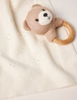 Little Bundle Blanket & Rattle Gift Set, Bear product photo View 03 S
