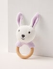Little Bundle Cotton Knit Rattle, Bunny product photo