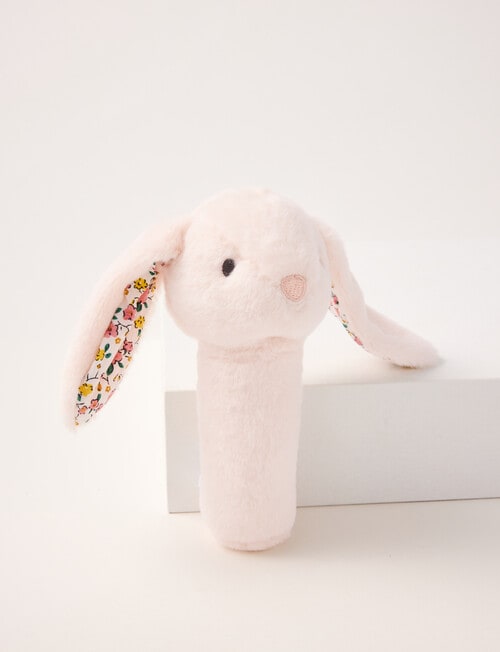 Teeny Weeny Plush Stick Rattle, Bunny product photo